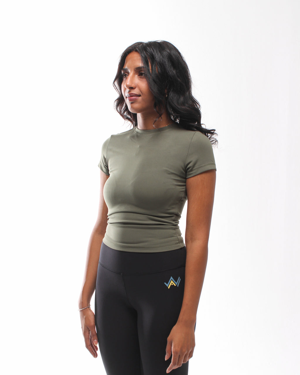 Olive Green Basic Compression Top